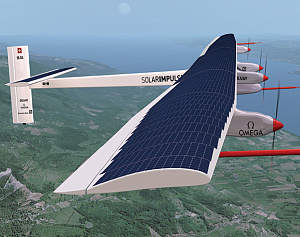 Трехмерная модель самолета, работающего на солнечных батареях, 2007 г.
